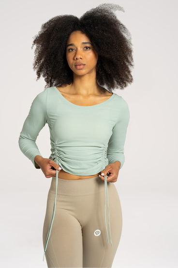 Gym Glamour Rippled Top Mint