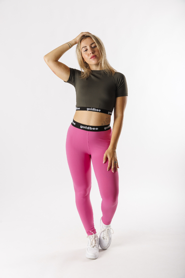 GoldBee Crop-Top S Krátkym Rukávom BeOne Army