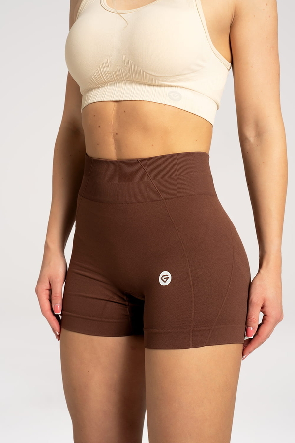 Gym Glamour Shorts Basic Brown, XS - 1