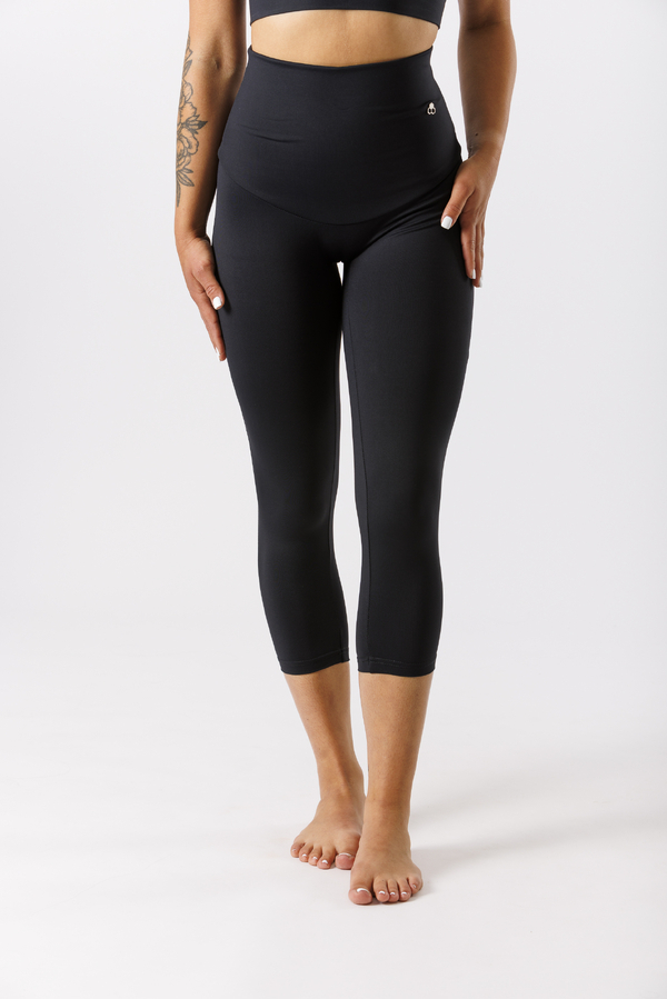 GoldBee Capri Legíny Celkové Stahovací Black, XXL - 1