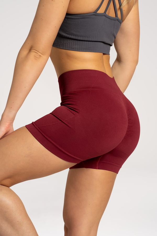 Gym Glamour Shorts Basic Bordo, XS - 2