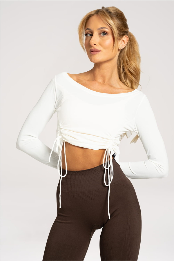 Gym Glamour Rippled Top White, M - 3