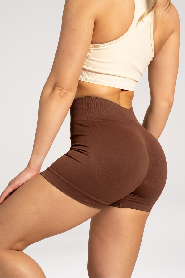 Gym Glamour Shorts Basic Brown, XS - 4