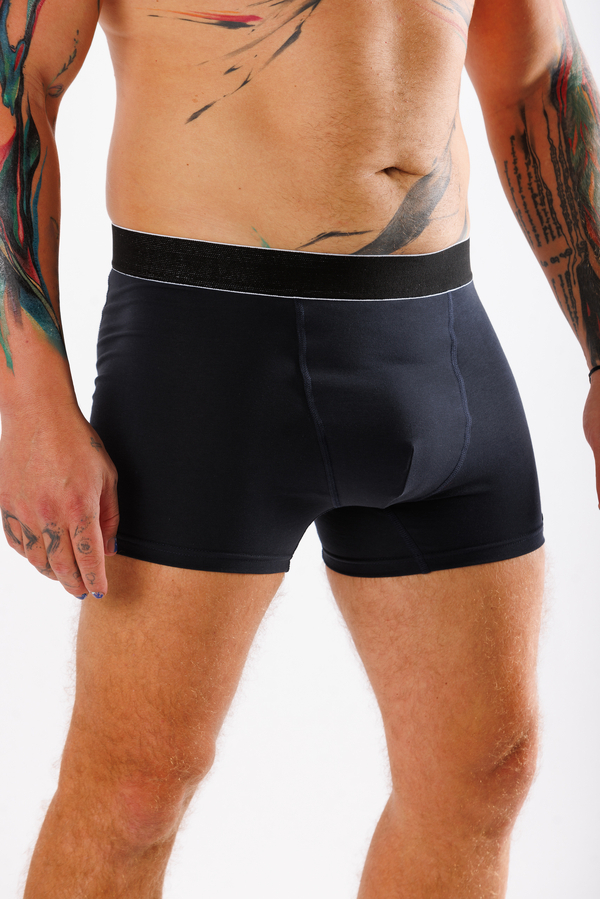 GoldBee Boxerky Navy, L - 5